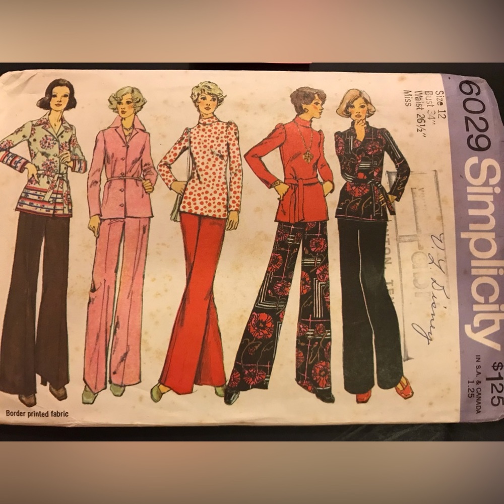 Size 12 Simplicity Vintage (used) Pattern 6029